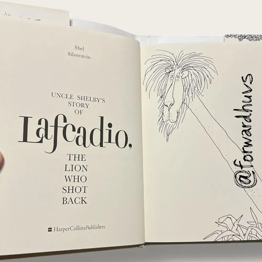 Lafcadio: The Lion Who Shot Back – Shel Silverstein – 1963 Hardcover